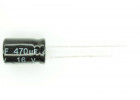 Конденсатор электролитический 470мкФ 16В 20% 105°C (8х12мм)