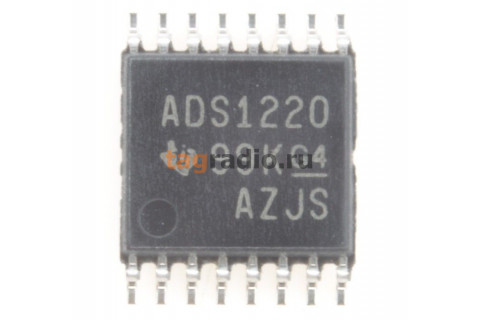 ADS1220IPWR (TSSOP-16) АЦП 24-бит 2кГц 4-канала