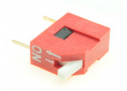 DS1040-01RT (Красный) DIP переключатель 1 поз. угловой 24В 0,1А