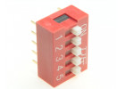 KF1001-05P-R0-GS (Красный) DIP переключатель 5 поз. 24В 0,025А