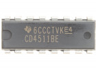 CD4511BE (DIP-16) Драйвер/декодер семисегментного индикатора