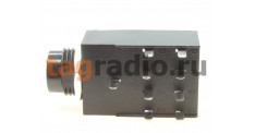 CK-6.35-106 Аудио разъем 6,3мм 3конт. гнездо на плату с переключателем DPDT