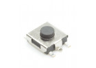 Кнопка тактовая SMD 6х6,2мм h=3,1мм черная 5 конт.(1 GND) SPST-NO