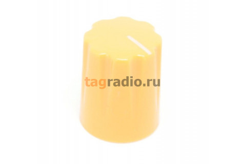 KN-1900H/O Ручка пластиковая 12,7x15,78мм под ось 6,35мм + винт (Оранжевый)