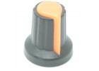 KR-6O-07/O Ручка для потенциометра 16х16,5мм (Оранжевый)