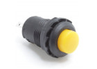 DS-227/Y Кнопка на панель желтая без фиксации OFF-(ON) SPST 250В 1,5А (12,4мм)