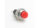 DS-314/R Кнопка на панель красная без фиксации OFF-(ON) SPST 250В 0,5А (10мм)