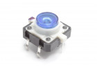 TSL-012/BL Кнопка тактовая синяя с подсветкой 2-3В 12х12мм h=7,2мм 6 конт. SPST-NO (7мм)