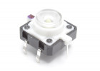 TSL-012/W Кнопка тактовая белая с подсветкой 2-3В 12х12мм h=7,2мм 6 конт. SPST-NO (7мм)
