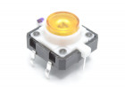TSL-012/Y Кнопка тактовая желтая с подсветкой 2-3В 12х12мм h=7,2мм 6 конт. SPST-NO (7мм)