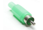 RP-405-GN-EN Штекер RCA на кабель (Зеленый)