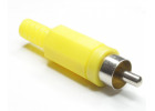 RP-405-Y-EN Штекер RCA на кабель (Желтый)