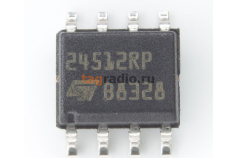 M24512-RMN6TP (SO-8) EEPROM, 512Kbit, I2C