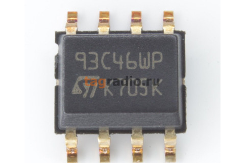 M93C46-WMN6TP (SO-8) EEPROM, 1Kbit, Microwire