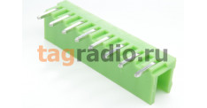 HT508R-5.08-08P (Зеленый) Разъемный клеммник на плату угловой 8 конт. шаг 5,08мм 150В 8А