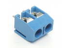 KF301V-5.0-02P-1B (Синий) Винтовой клеммник на плату 2 конт. шаг 5мм 250В 17,5А