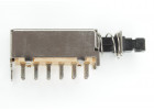 PS-42F09L Кнопочный переключатель с фиксацией ON-ON 4PDT 50В 0,5А