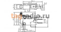 KW1-103-Z7A100 Микропереключатель ON-(ON) SPDT 250В 16А