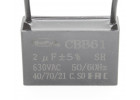 CBB61 Пусковой конденсатор 2мкФ 630В (37х13х23мм)
