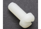 Винт пластиковый DIN84 М4x10мм белый (5шт)