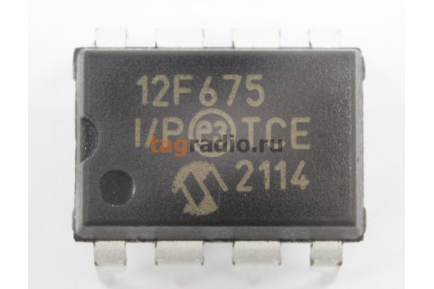 PIC12F675-I/P (DIP-8) Микроконтроллер 8-Бит