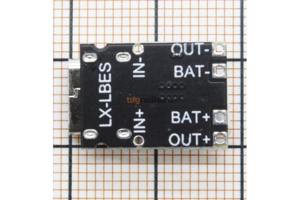 TP4057 Модуль зарядки li-ion аккумуляторов Uвх=5В Iзар=1А (Type-C)