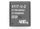 4117-U-Z-10A-12VDC-1.0 Реле 12В SPST-NO 120В 2x10А