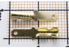 РП-П 1.0-(2.8) Клемма ножевая 2,8мм штекер латунь на провод 0,5-1 кв.мм (5шт)