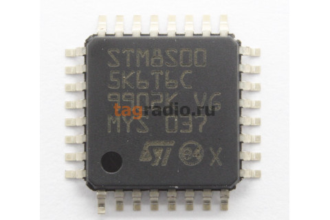 STM8S005K6T6C (LQFP-32) Микроконтроллер 8-Бит, STM8