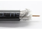 Коаксиальный кабель RG-6U CCS/Al/Al 64%, PE-Foam/PE, 85%, 75 Ом, наружный черный 1м