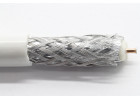 Коаксиальный кабель RG-6U CCS/Al/Al 64%, PE-Foam/PVC, 85%, 75 Ом, белый 1м