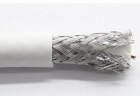 Коаксиальный кабель SAT 703B CCS/Al/Al 75%, PE-Foam/PVC, 85%, 75 Ом, белый 1м