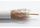Коаксиальный кабель SAT 703B Cu/Al/Cu 75%, PE-Foam/PVC, 85%, 75 Ом, белый 1м