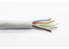 Кабель витая пара Netlan UTP 2*4 5e Cu (серый) 1м