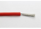Провод медный в силиконовой изоляции 24AWG (0,2 кв.мм) красный 1м