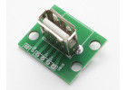 Гнездо USB2.0 тип A на плате 4pin шаг 2,54мм вертикальный