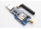 SIM800С+CH340C Модуль GSM на плате с разъемом SIM и вилкой USB тип A