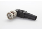 BNC-JW Screw Штекер BNC угловой на кабель, жила под винт, экран пайка, корпус резиновый