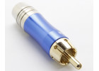 RC-N1009/BL Штекер RCA на кабель (Синий)