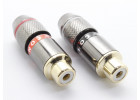 RC-N1002/B+R Гнездо RCA на кабель 2шт. (Черный/Красный)