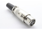 RC-D1028F Гнездо XLR 3конт. на кабель (Серебро)