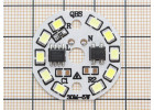Светодиодная панель 5Вт 10 LED 2835 холодный белый Uвх=220В, 30мм