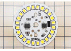 Светодиодная панель 12Вт 24 LED 2835 теплый белый Uвх=220В, 44мм