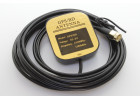Антенна GPS/BeiDou КСВ 1,5 разъем SMA-J кабель RG174 3м (28дБи), 4,1x4,7см