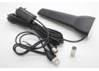 Антенна DVB-T2 170-860 МГц КСВ 1,5 разъем TV на кабеле RG174 3м с усилителем (36дБи), 15см черный