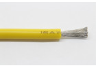 Провод медный в силиконовой изоляции 16AWG (1,31 кв.мм) желтый 1м