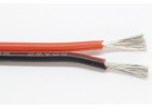 Провод медный в силиконовой изоляции 2x20AWG (2x0,52 кв.мм) черный/красный 1м