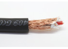 Микрофонный кабель S118H 2-е жилы Cu 2x0,23 кв.мм (20x0,12мм)/фольга CCA/экран плетенный Cu 128x0,09мм/D=6,2мм (черный) 1м