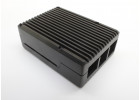 Raspberry Pi 4B корпус алюминиевый черный 91x65x33мм