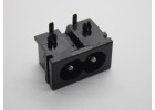 IEC-60320-C8 Разъем питания AC-019A AC 2конт. вилка на плату 250В 2,5А (22x12мм)